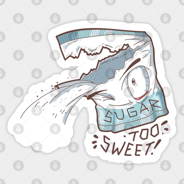 Too sweet sugar winking Sticker by SPIRIMAL